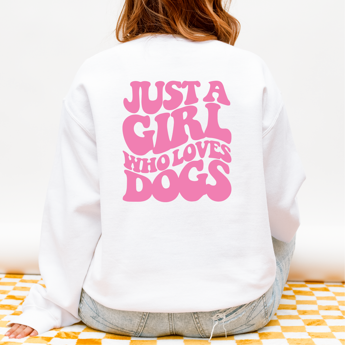 Dog Lover Sweatshirt „Just a Girl Who Loves Dogs“