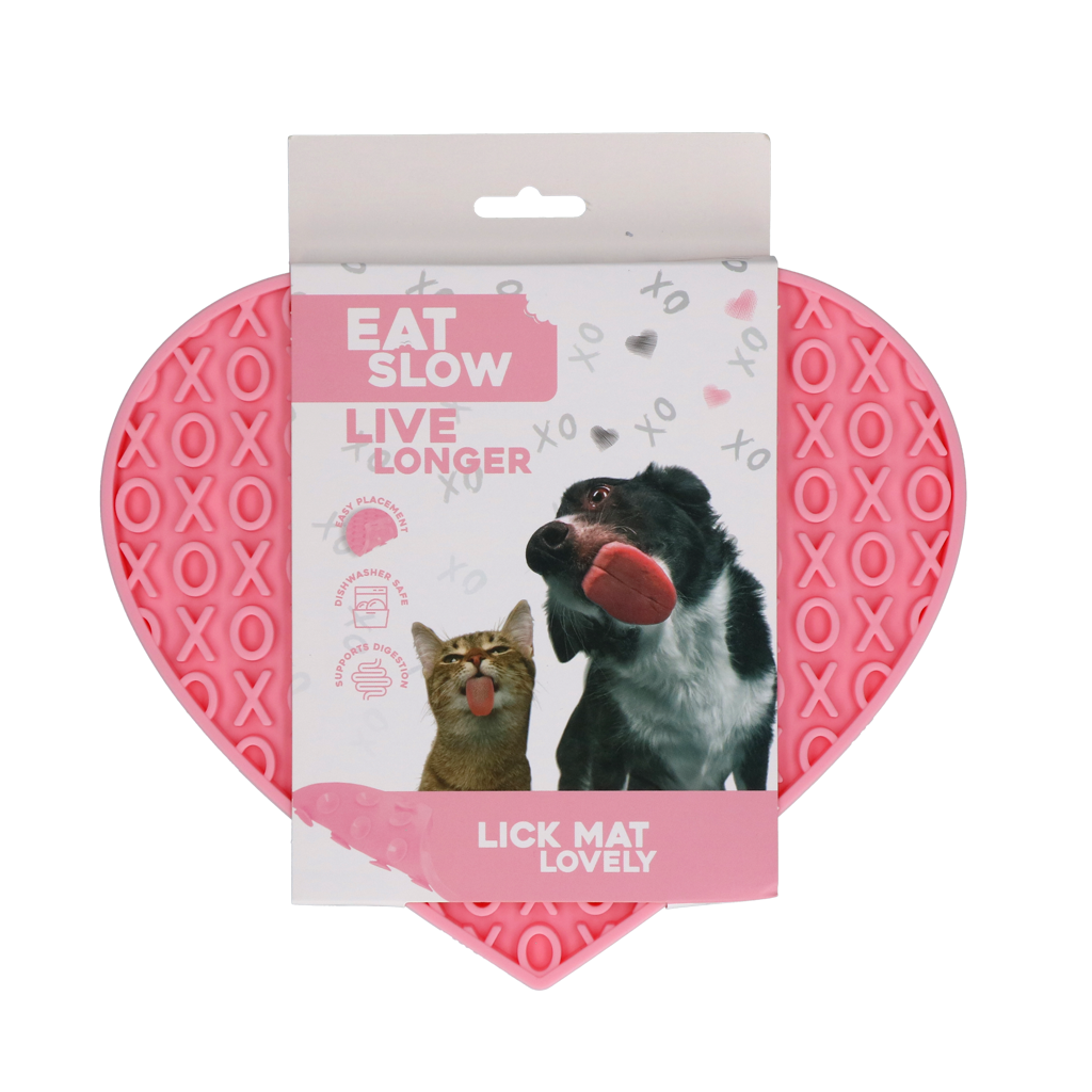 Leckmatte Herz – Schleckmatte für Hunde