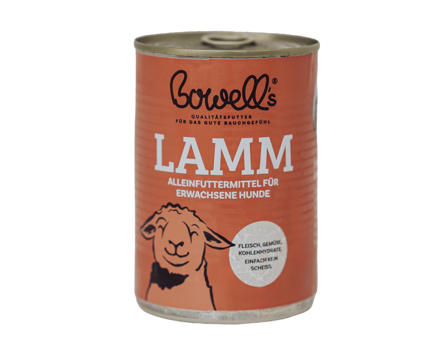 Bowell’s Lamm-Nassfutter in der 400-g-Dose