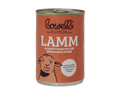 Bowell’s Lamm-Nassfutter in der 400-g-Dose