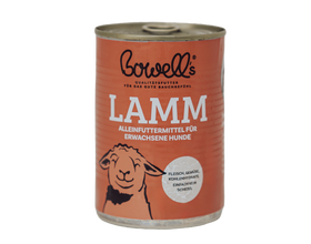 Bowell’s Lamm-Komplettmenü für Hunde als Nassfutterdose