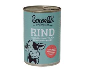 Bowell’s Rind-Komplettmenü für Hunde als Nassfutterdose