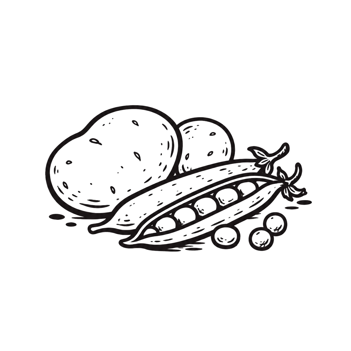Kartoffel und Erbsen Icon