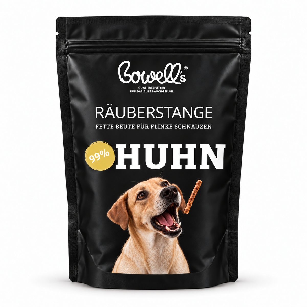 Hund liegt auf Backmatte