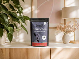 Trockenfutter Kaninchen in schönem Ambiente