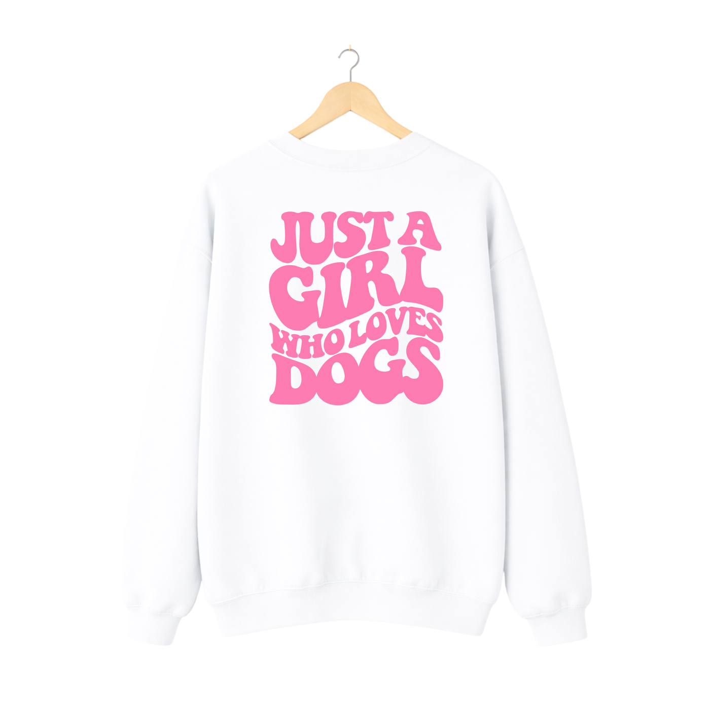 Pullover mit Logo Just a Girl who loves Dogs