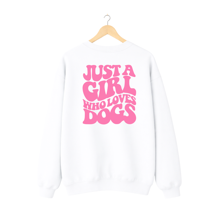 Pullover mit Logo Just a Girl who loves Dogs